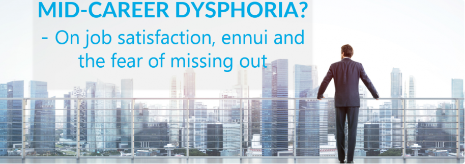 Mid-career dysphoria? – On job satisfaction, ennui and the fear of missing out